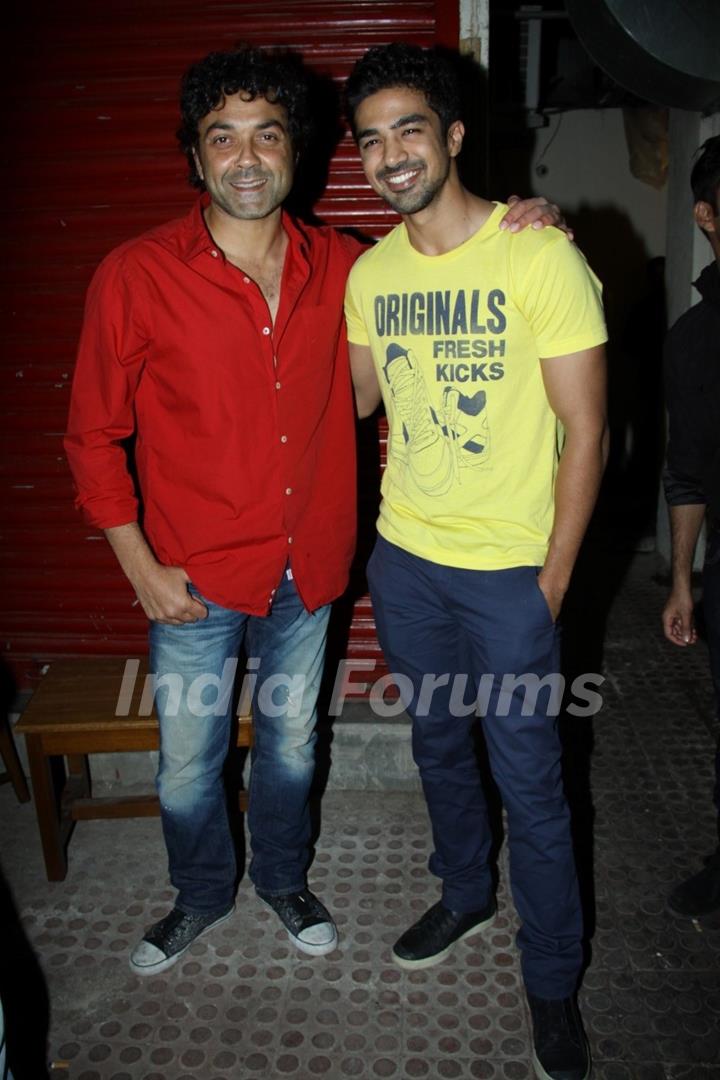 Bobby Deol and Saqib Saleem at the Launch of Ek Haseena Thi