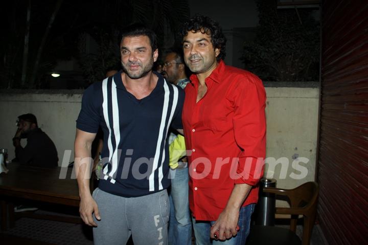 Bobby Deol and Sohail Khan at the Launch of Ek Haseena Thi