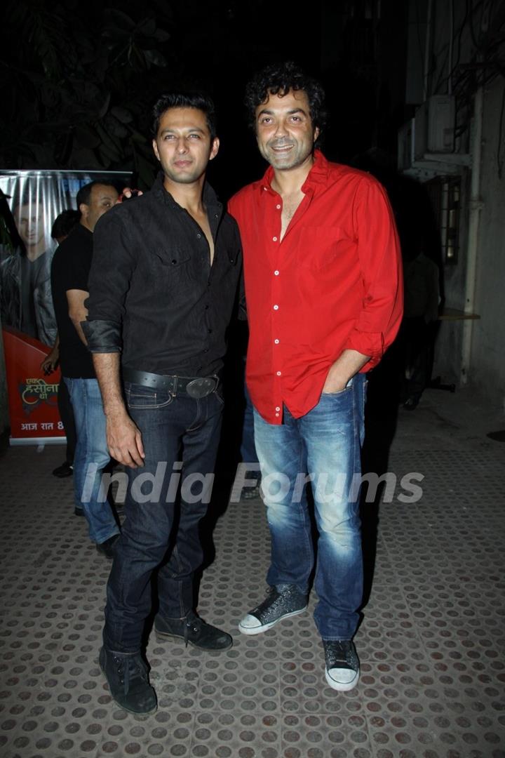 Bobby Deol and Vatsal Sheth at the Launch of Ek Haseena Thi