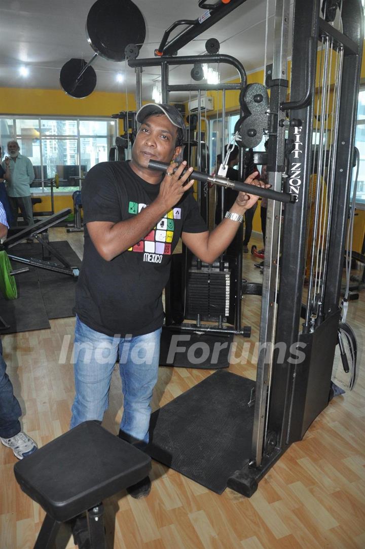 Sunil Pal was at the Fit Zone Gym launch