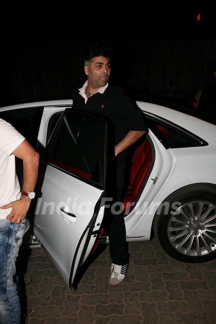 Karan Johar was seen at Bombay Velvet's wrap up party