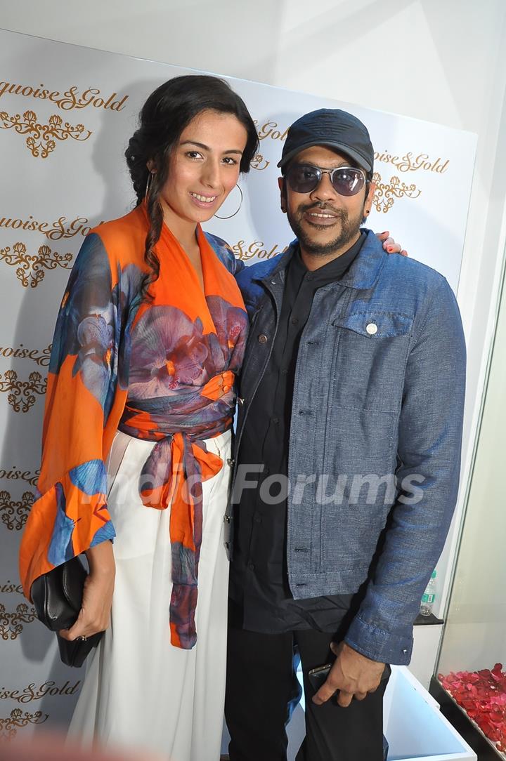 Piya Trivedi and Rocky S at the Launch of Turquoise & Gold store