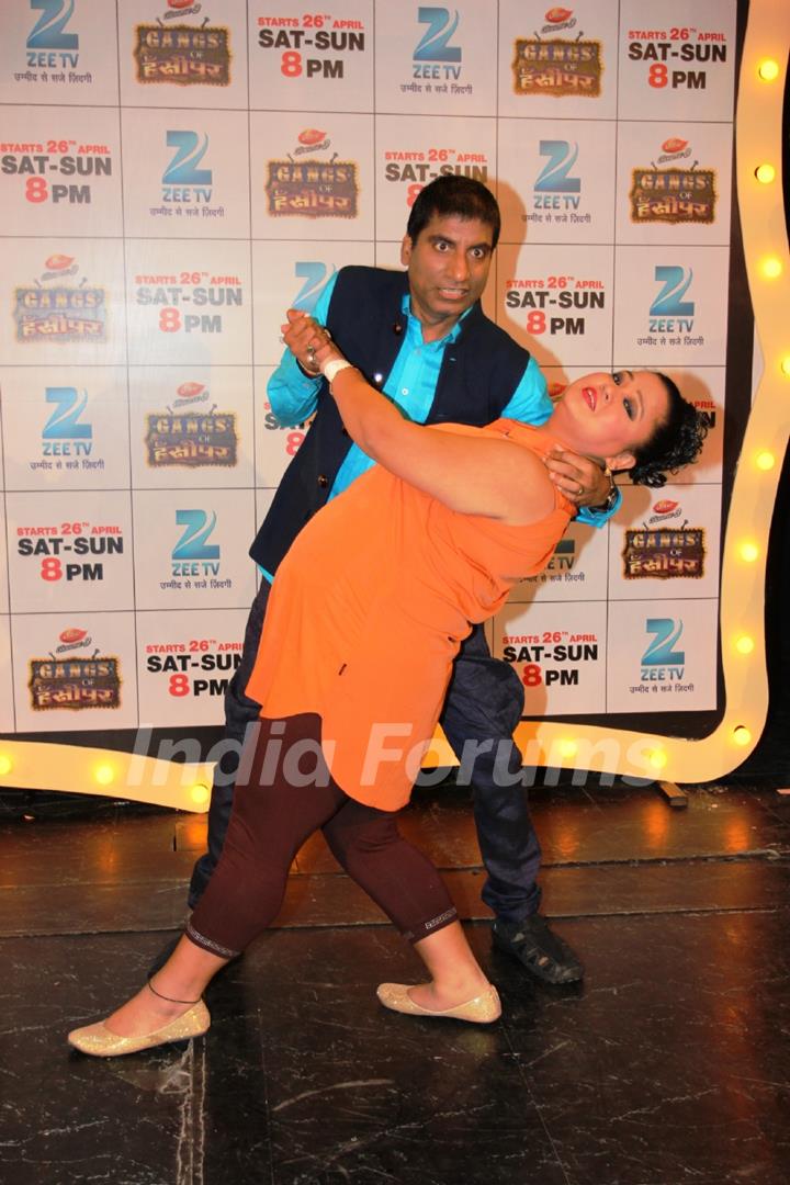 Bharti Singh and Raju Shrivastav at the launch of Zee TV's Gangs of Hasseepur'