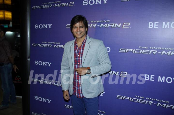 Vivek Oberoi meets Spiderman!