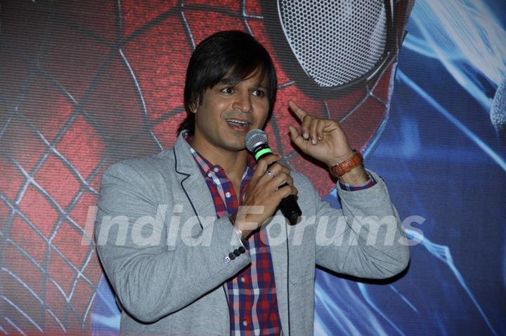 Vivek Oberoi meets Spiderman!