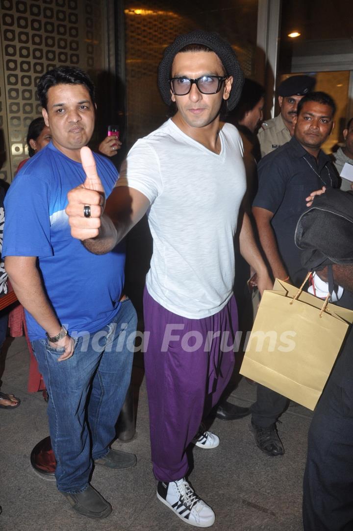 Celebrities at Mumbai airport leaving to attend IIFA