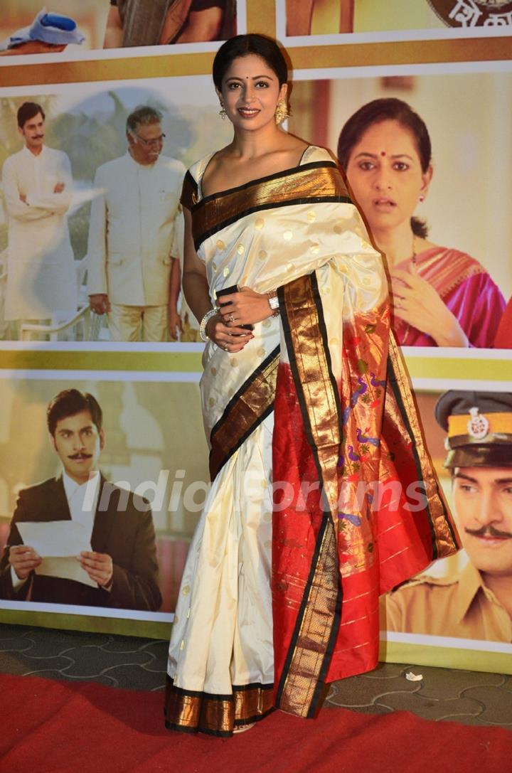 Neha Pendse was seen at the Premiere of Marathi film Dusari Goshta