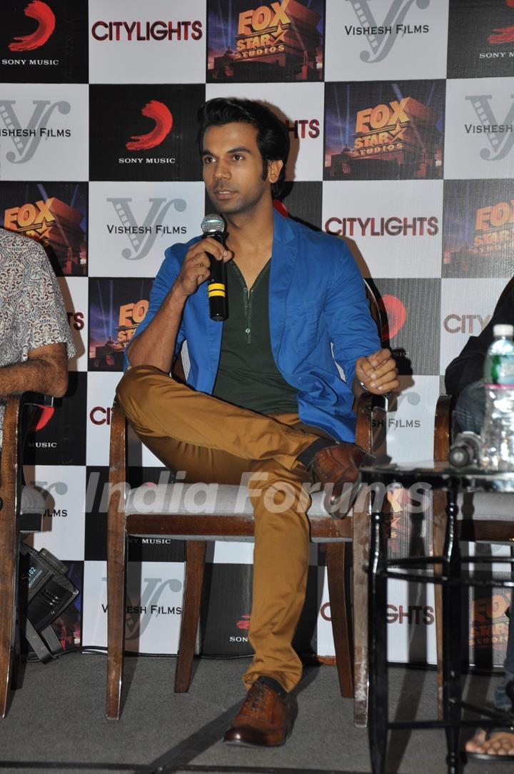 Rajkummar Rao was seen at the Citylights exclusive footage screening