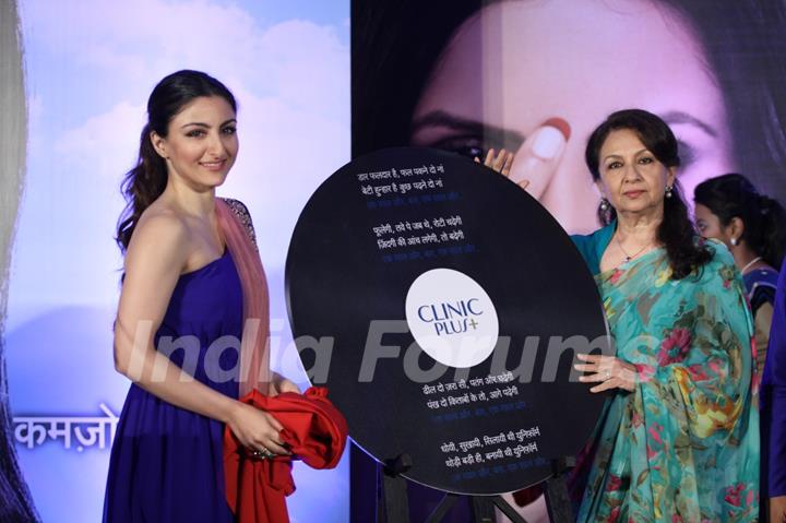 Soha and Sharmila Tagore at Empower Mothers and Daughters with Clinic Plus and Plan India