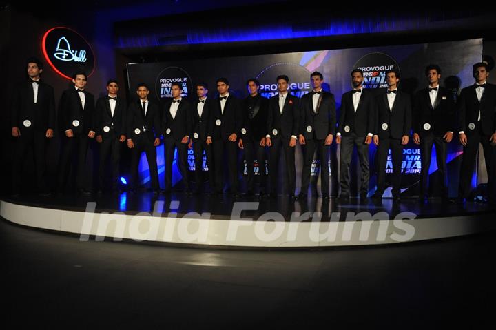 The finalist at the Grand finale of 'Mr India 2014'