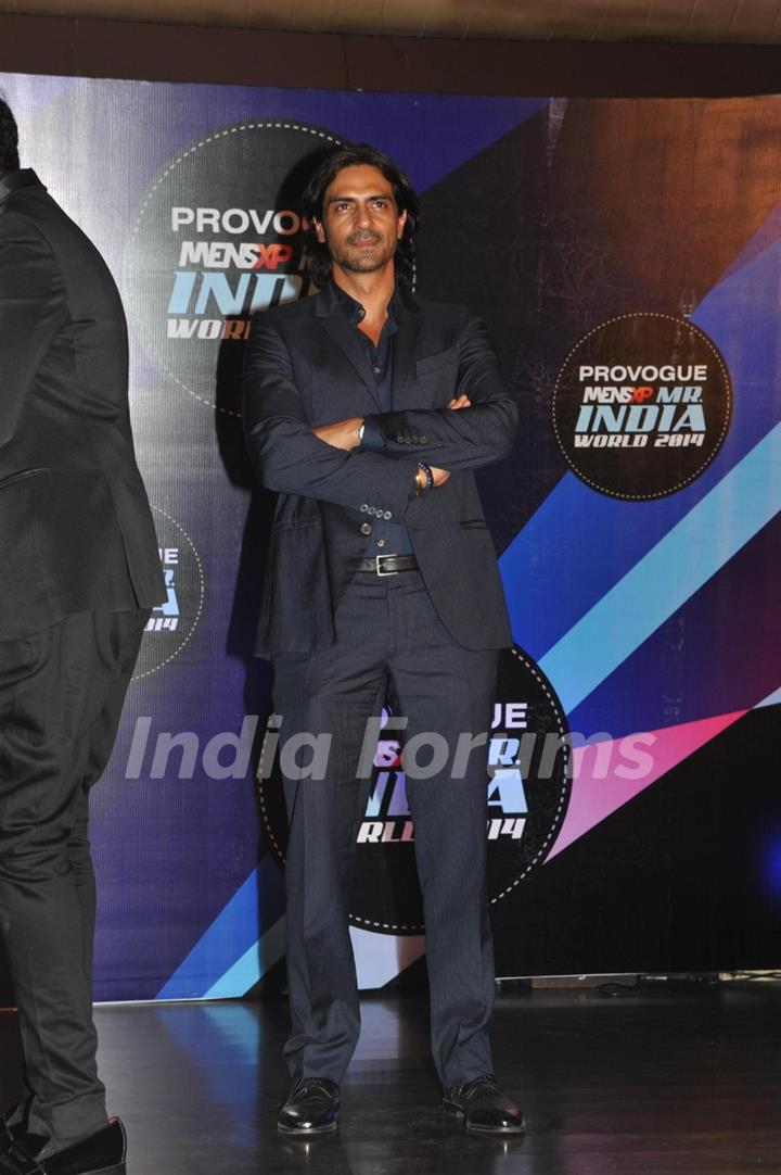 Arjun Rampal was at the Grand finale of 'Mr India 2014'