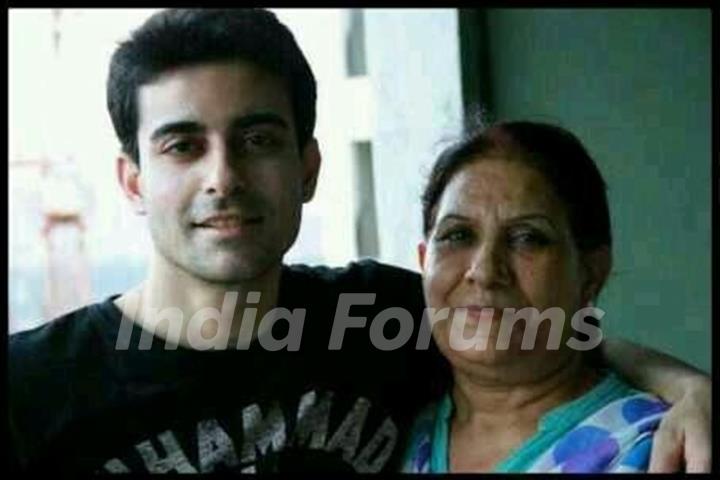 Gautam Rode with his Mom