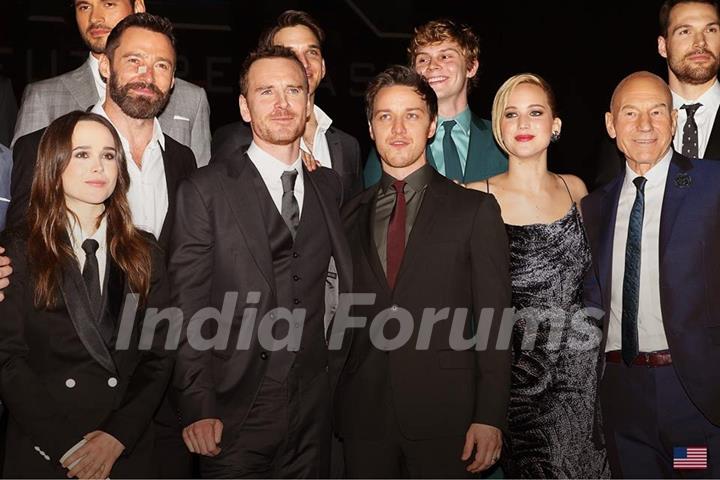 X Men Days Of Future Past full team take over New York at the Premiere