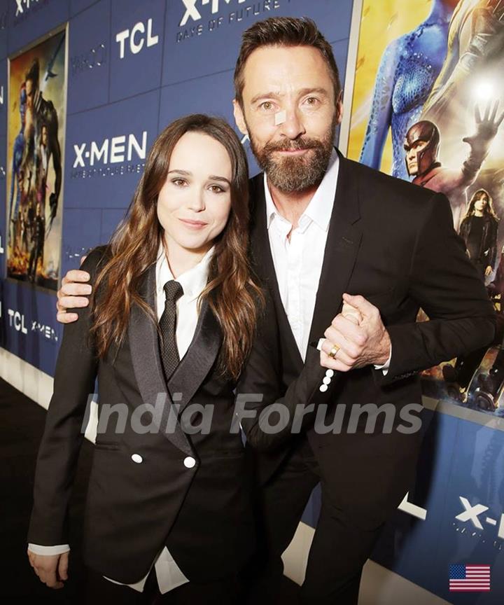 Hugh Jackman and Ellen Page at the Premiere