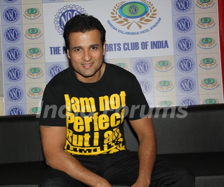 Rohit Roy was seen at the 'Caring with Style' fashion show at NSCI