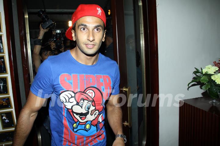 Ranveer Singh arrives at the launch of Mickey McCleary's new album and music video