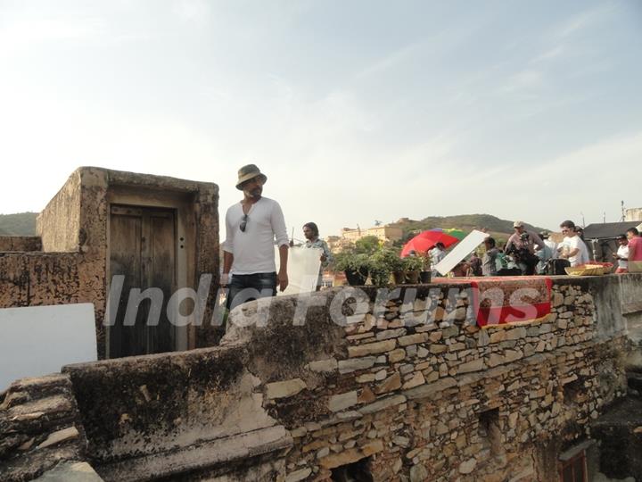 Shoojit Sircar at the Shoot for a WildStone Commercial