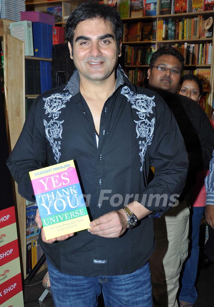 Arbaaz Khan launches Vickrant Mahajan's book Yes Thank You Universe