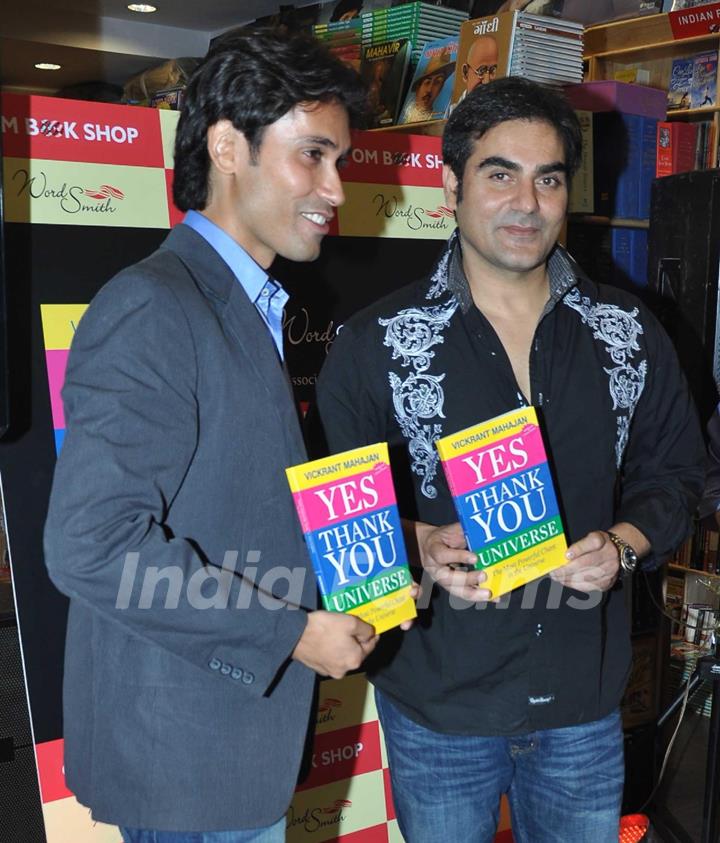 Arbaaz Khan launches Vickrant Mahajan's book Yes Thank You Universe