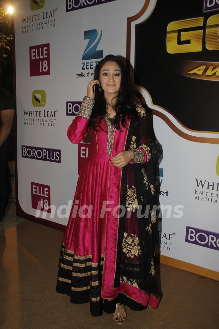 Disha Wakani was at the Boroplus Zee Gold Awards 2014