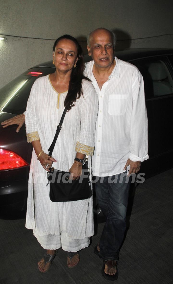 Mahesh Bhatt and Soni Razdan at the Special Screening of Citylights