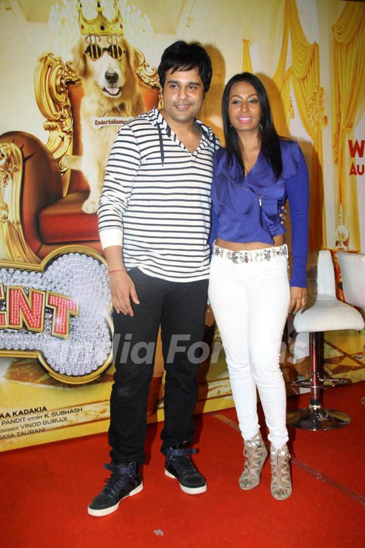 Krushna Abhishek and Kashmira Shah at the First Look Launch of It's Entertainment