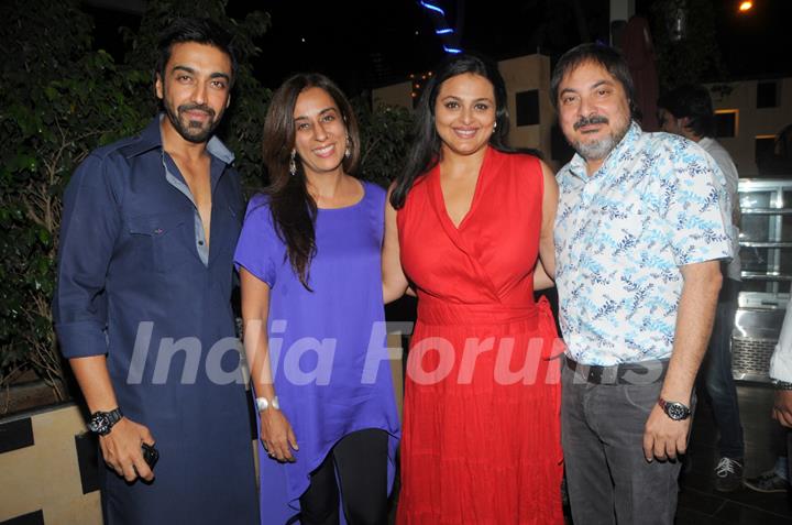 Ashish Chaudhary with Deeya Sing, Shilpa Shorodkar and Tony Singh at the party