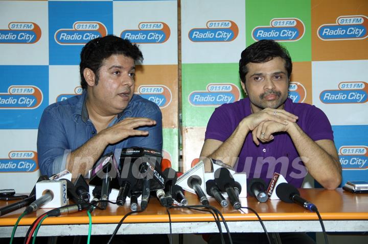 Sajid Khan and Himesh Reshammiya at Radio City 91.1FM