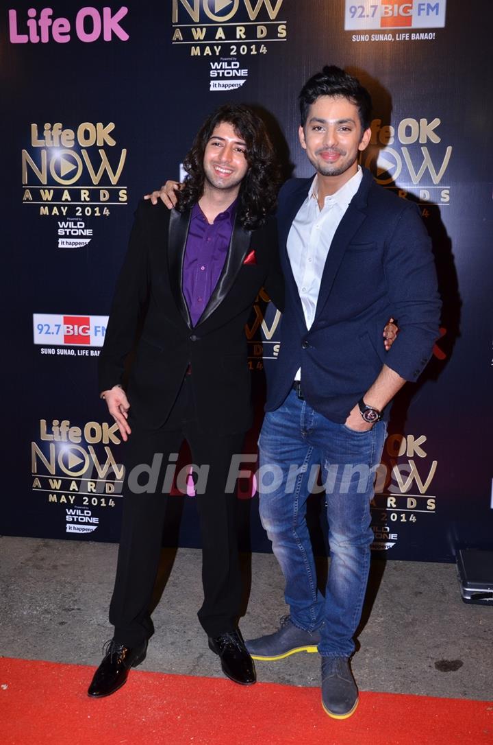 Shreyas Pardiwala and Himansh Kohli at the Life OK Now Awards