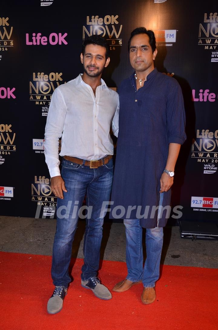 Viraf Patel and Vishwajeet Pradhan at the Life OK Now Awards