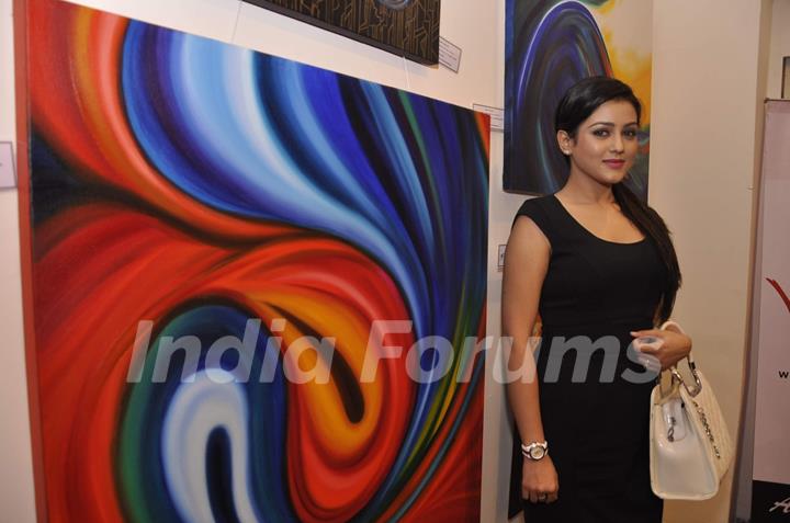 Mishti was at the Art Exhibition