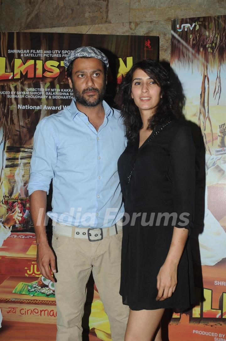 Abhishek Kapoor and Pragya Yadav at the Filmistaan special screening