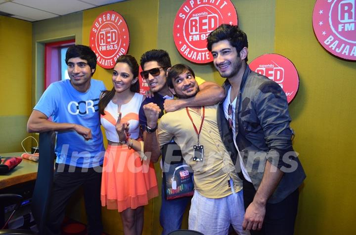 The cast of Fugly at Red FM, Kolkota