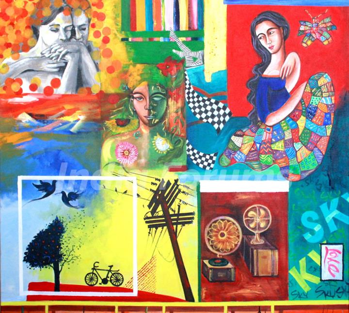 Anup Jalota at Sangeeta Babani's painting Exhibition