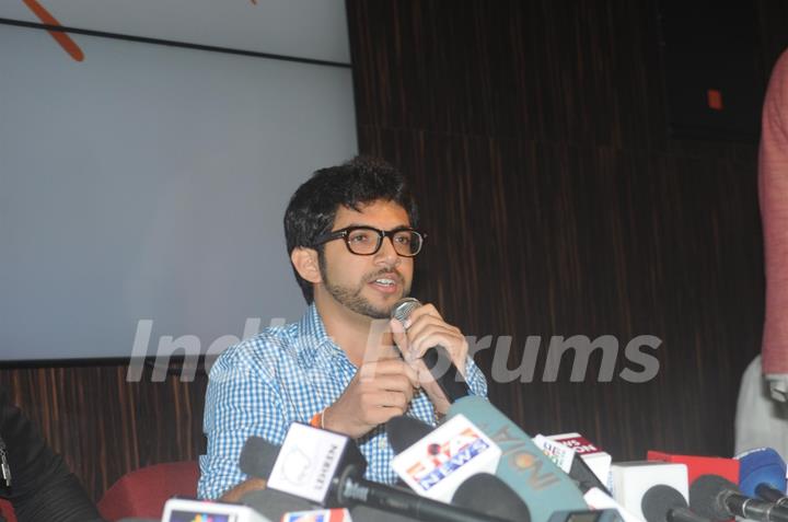 Aditya Thackeray at the launch of Women Safety Defence Centre