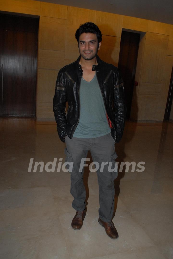 Sharad Kelkar was at the Music launch of Marathi Film Lai Bhari