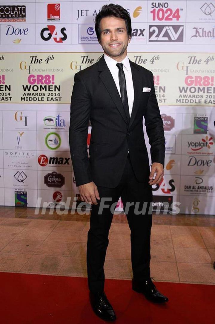 Rithvik Dhanjani at Gr8 Women Awards in Dubai in February 2014