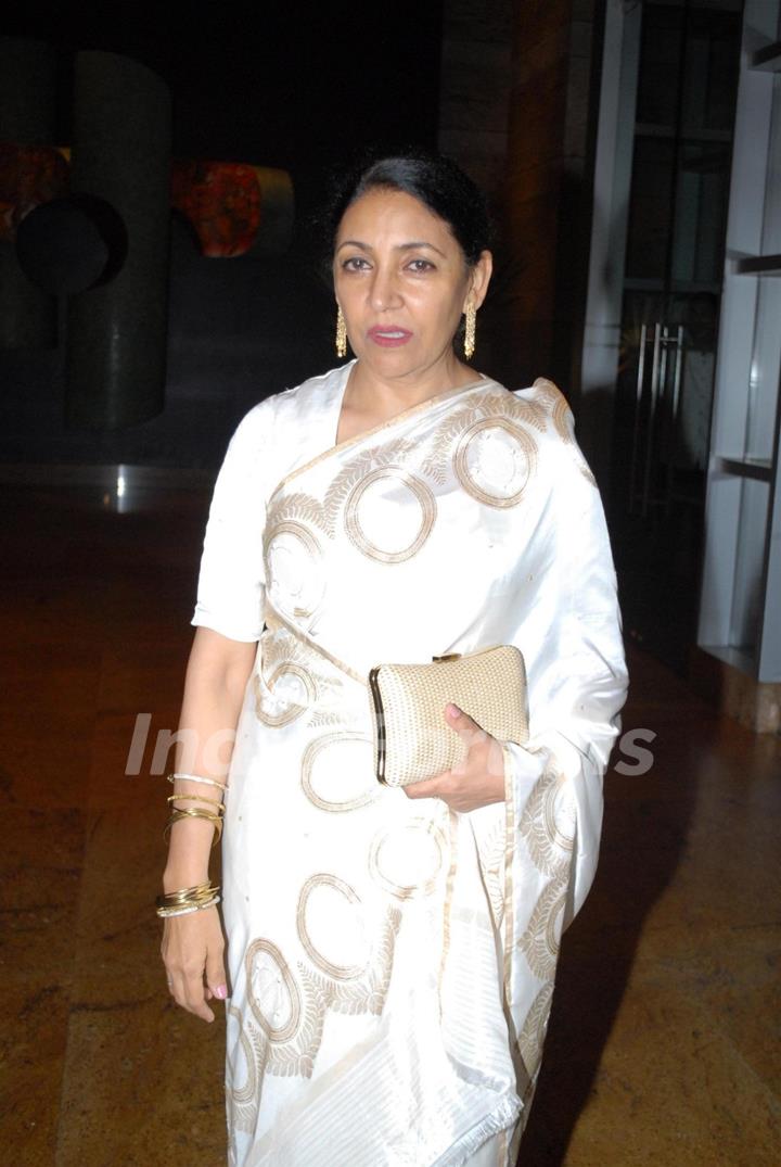 Deepti Naval was seen at the Launch of Dilip Kumar's autobiography 'Substance and the Shadow'