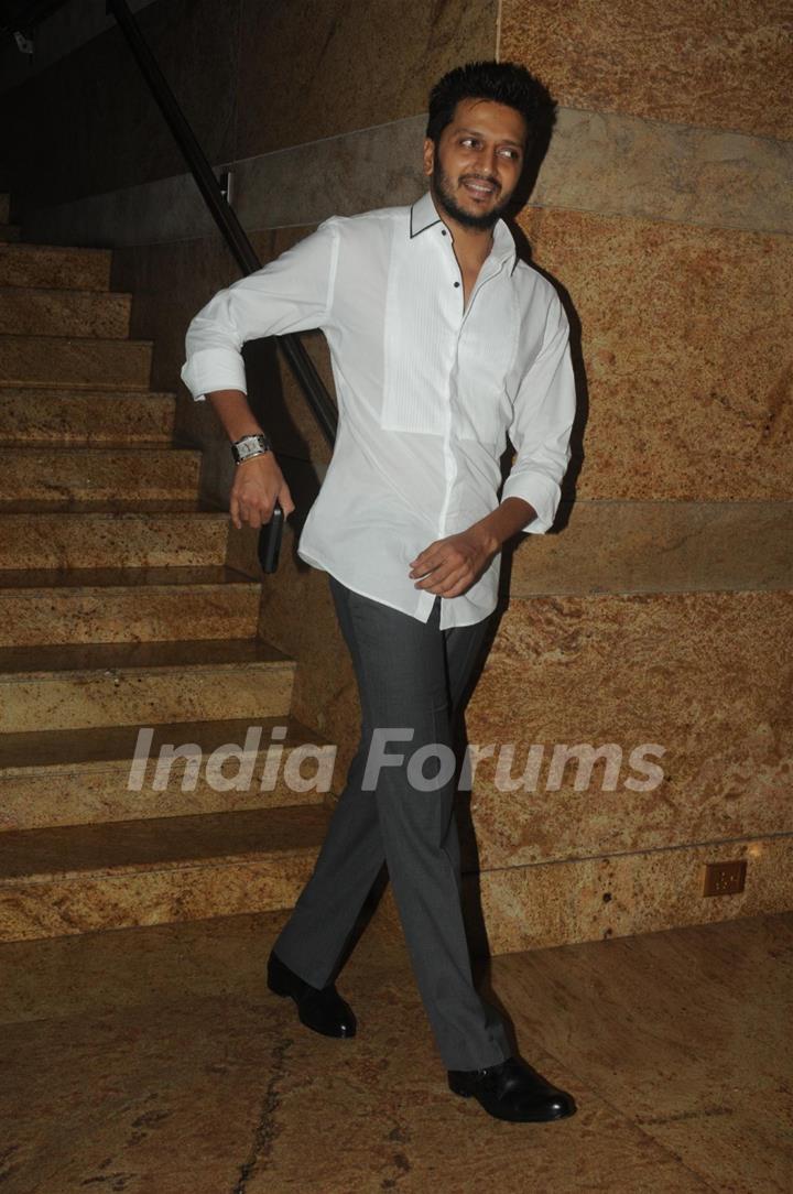 Riteish Deshmukh was seen at the Launch of Dilip Kumar's autobiography 'Substance and the Shadow'