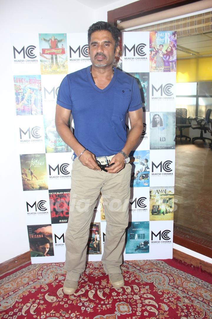 Suniel Shetty at the Launch of Mukesh Chhabra casting studio