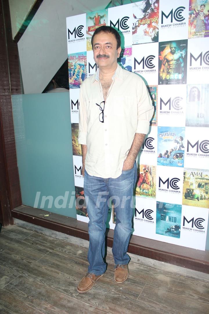 Rajkumar Hirani was seen at the Launch of Mukesh Chhabra casting studio