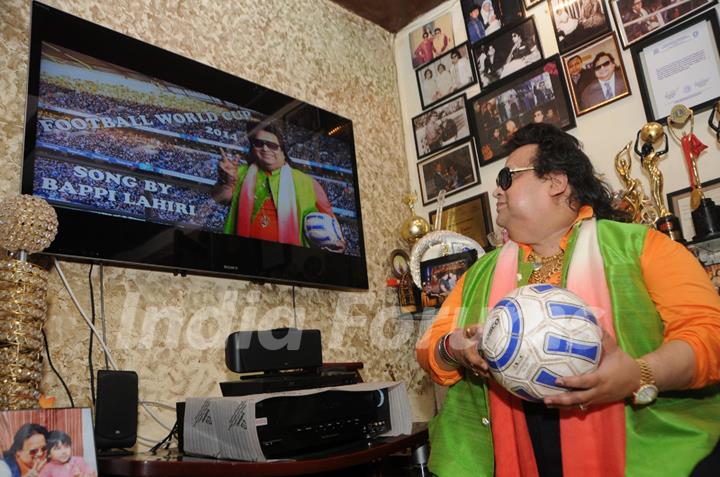 Bappi Lahiri at the launch 'Life of Football', his Latest single