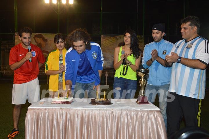 Imtiaz Ali inaugrates the football match