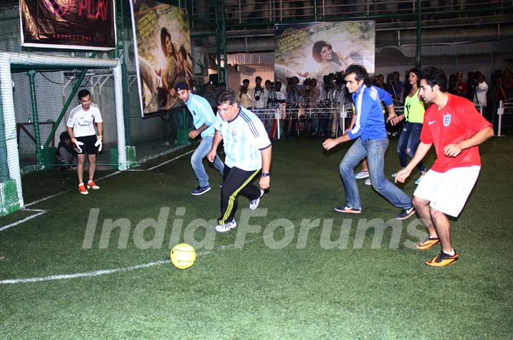 A friendly football match