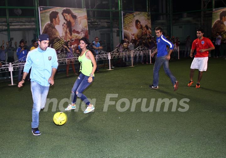 A friendly football match