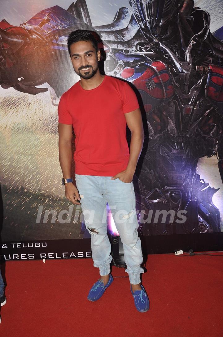 Salman Yusuf Khan at Transformers Age of Extinction Premiere