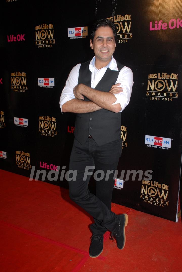 Aman verma at  Life OK Now Awards - June 2014