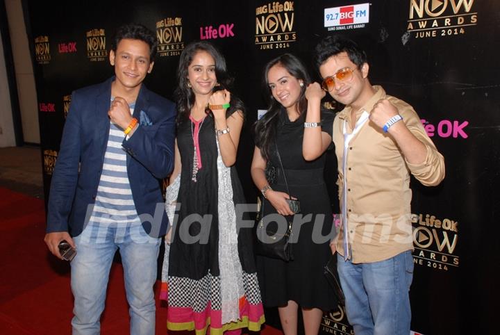 Cast of Baawre at Life OK Now Awards