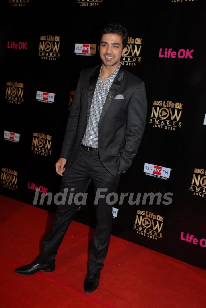 Saqib Saleem at Life OK Now Awards .