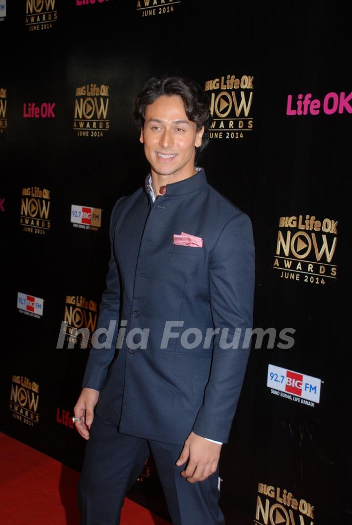 Tiger Shroff at Life OK Now Awards .